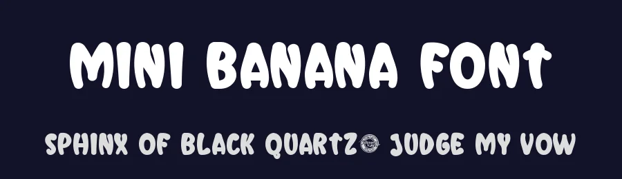 Mini Banana Font by CalligraphyFonts.net — Display Font — thumbnail 2