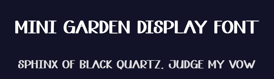 Mini Garden Display Font by andikastudio — Display Font — thumbnail 2
