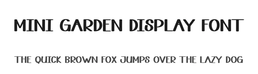 Mini Garden Display Font by andikastudio — Display Font