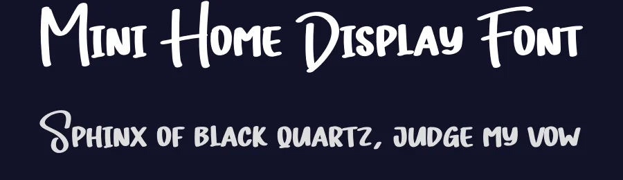 Mini Home Display Font by creativeletter — Display Font — thumbnail 2