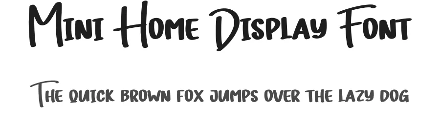 Mini Home Display Font by creativeletter — Display Font