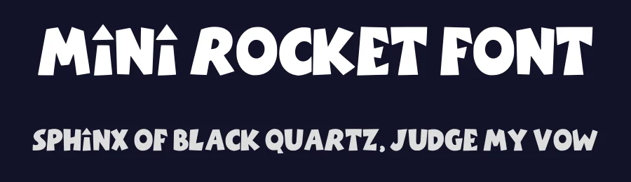 Mini Rocket Font by anamalmusyaffaCreative — Decorative Font — thumbnail 2