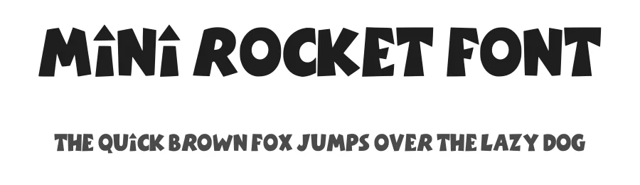 Mini Rocket Font by anamalmusyaffaCreative β Decorative Font