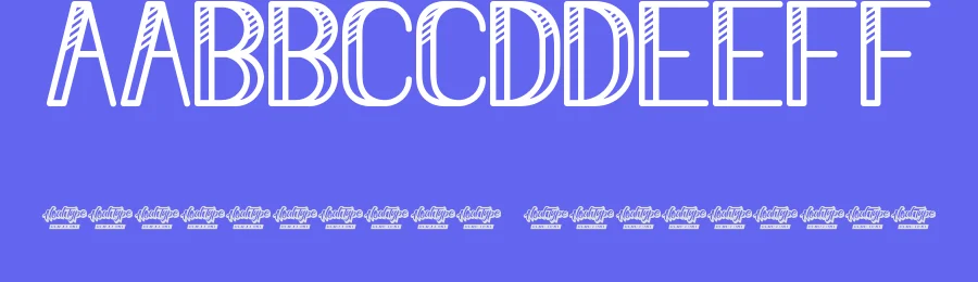 Mini Striped Font by noahtype — Decorative Font — thumbnail 3