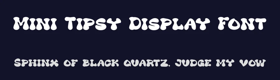 Mini Tipsy Display Font by MasyafiStudio — Display Font — thumbnail 2