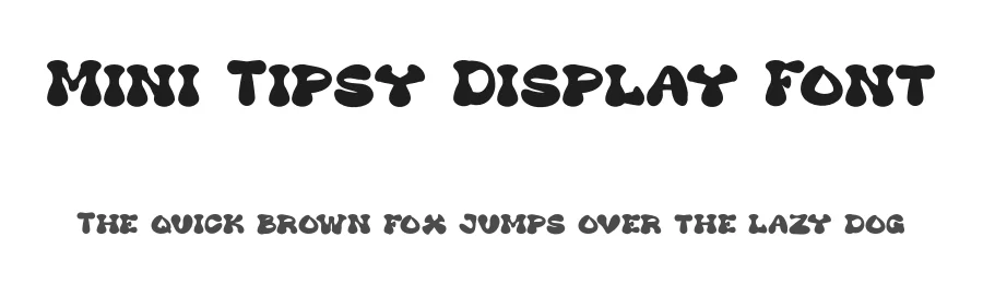Mini Tipsy Display Font by MasyafiStudio — Display Font
