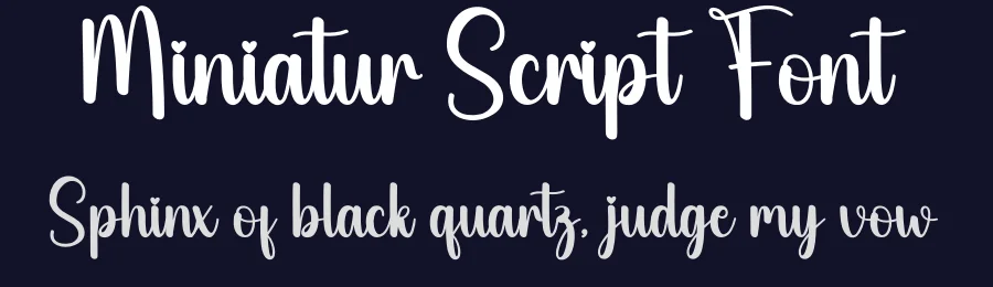 Miniatur Script Font by creativeletter — Script Handwritten Font — thumbnail 2