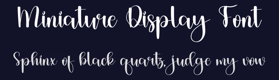 Miniature Display Font by inermediaSTUDIO — Script Handwritten Font — thumbnail 2