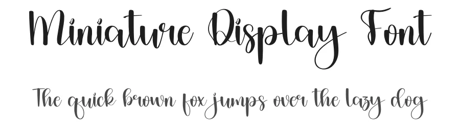 Miniature Display Font by inermediaSTUDIO — Script Handwritten Font