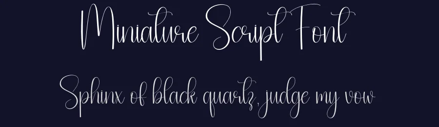 Miniature Script Font by Kecimpring — Script Handwritten Font — thumbnail 2