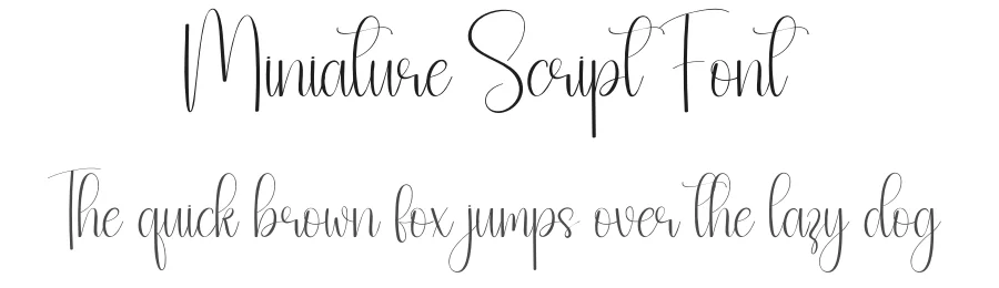 Miniature Script Font by Kecimpring — Script Handwritten Font