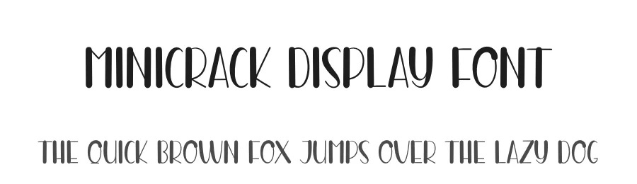Minicrack Display Font by andikastudio — Script Handwritten Font