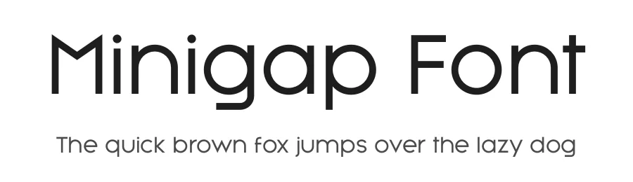 Minigap Font by Gravitype β Sans Serif Font