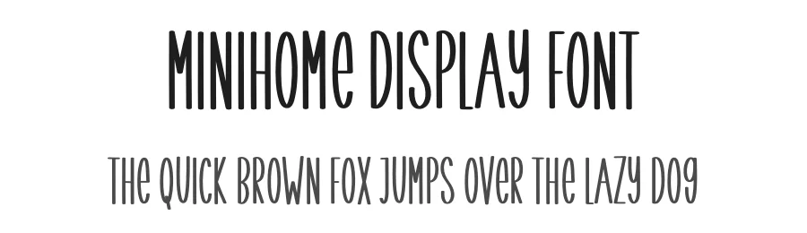 Minihome Display Font by creativeletter — Script Handwritten Font