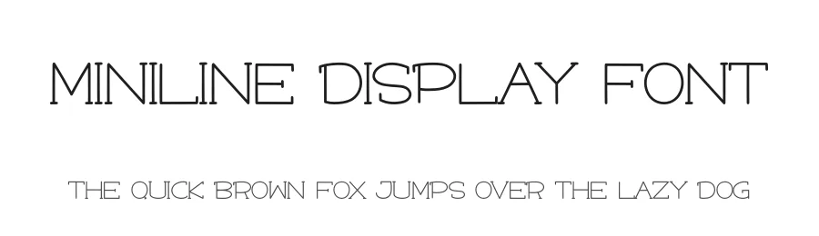 Miniline Display Font by creativeletter — Script Handwritten Font