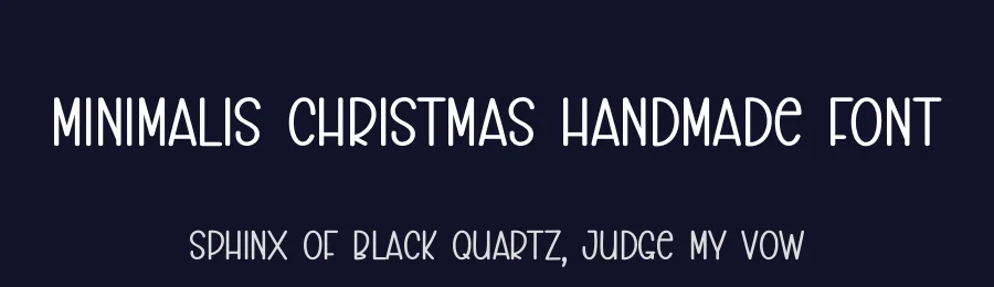 Minimalis Christmas Handmade Font by creativeletter — Display Font — thumbnail 2