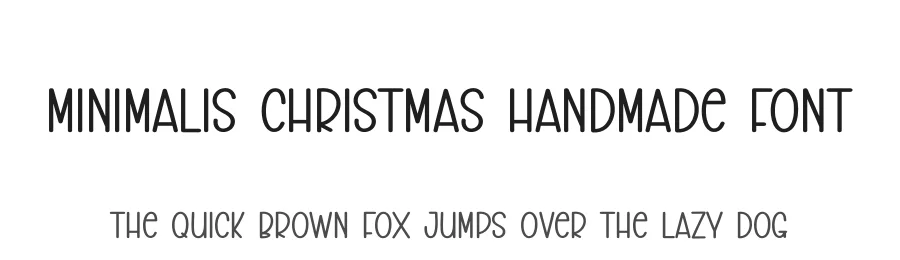 Minimalis Christmas Handmade Font by creativeletter — Display Font
