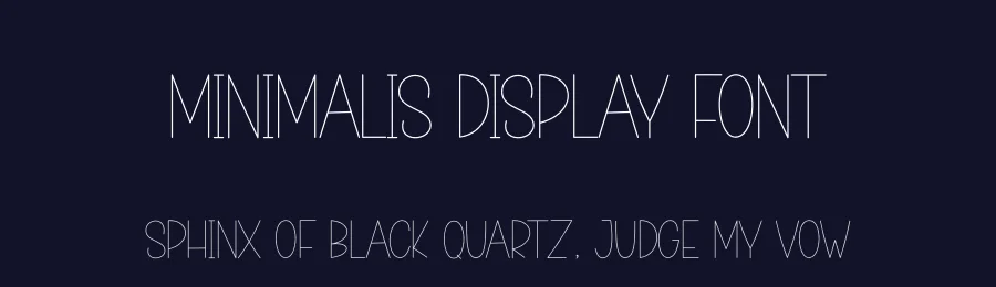 Minimalis Display Font by creativeletter — Display Font — thumbnail 2