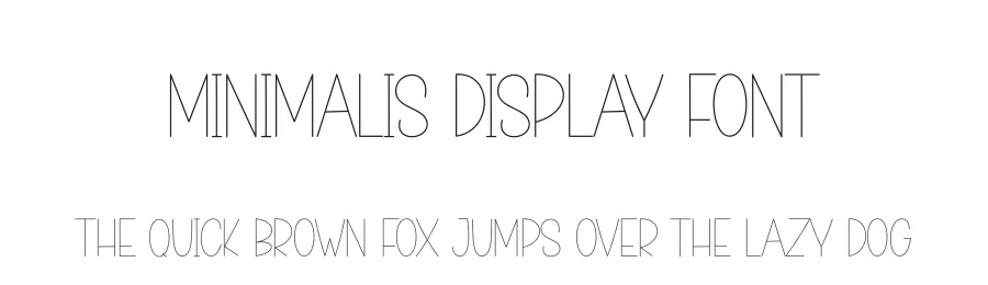 Minimalis Display Font by creativeletter — Display Font