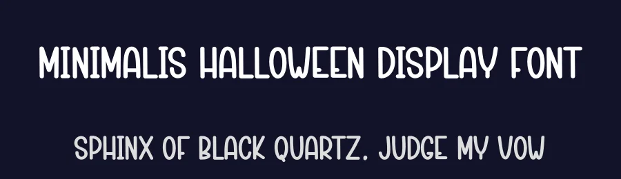 Minimalis Halloween Display Font by creativeletter — Display Font — thumbnail 2