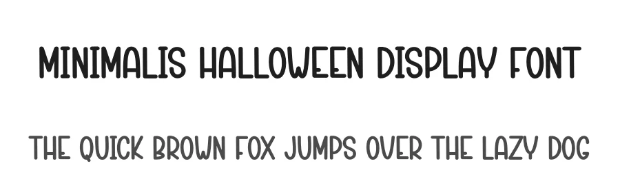 Minimalis Halloween Display Font by creativeletter — Display Font