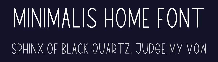 Minimalis Home Font by inermediaSTUDIO — Display Font — thumbnail 2