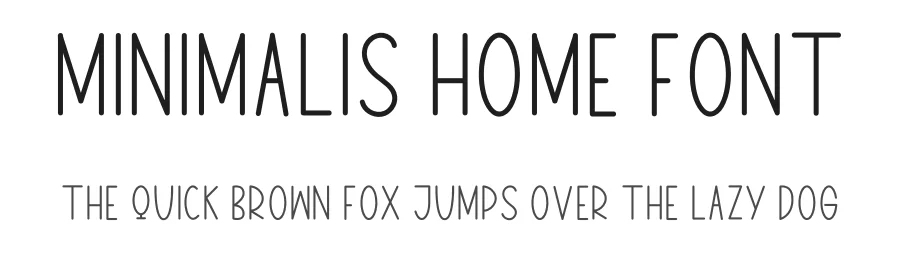 Minimalis Home Font by inermediaSTUDIO — Display Font