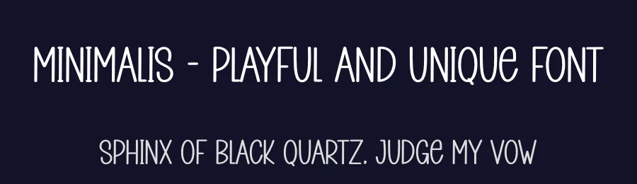 Minimalis – Playful And Unique Font by andikastudio — Display Font — thumbnail 2