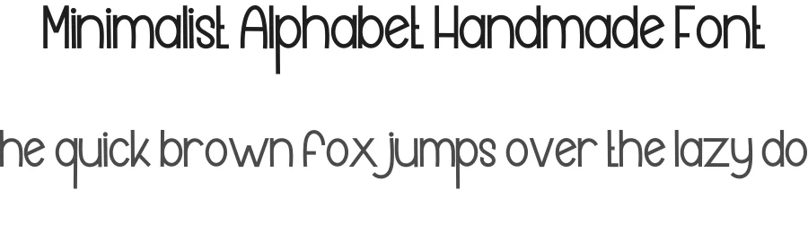 Minimalist Alphabet Handmade Font by inermediaSTUDIO — Display Font