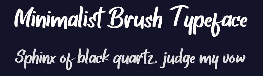 Minimalist Brush Typeface by inermediaSTUDIO — Display Font — thumbnail 2