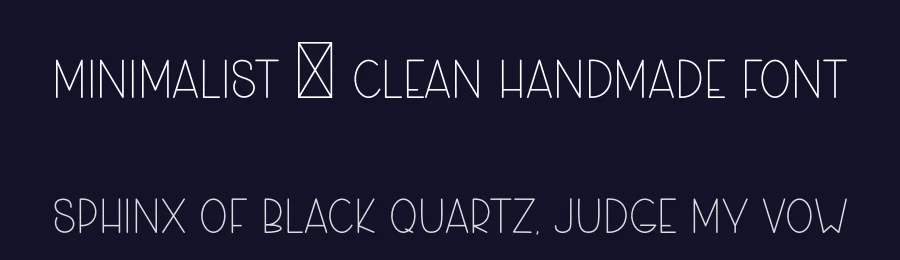 Minimalist – Clean Handmade Font by freshtypeink — Display Font — thumbnail 2