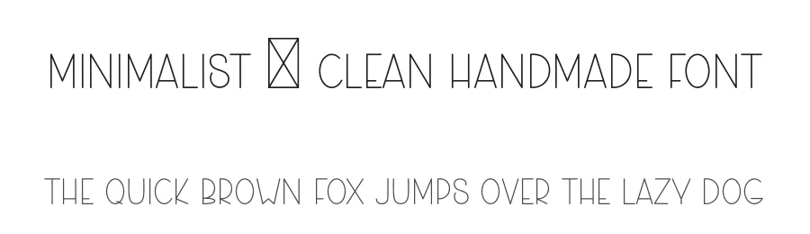 Minimalist – Clean Handmade Font by freshtypeink — Display Font