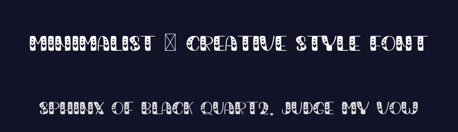 Minimalist – Creative Style Font by freshtypeink — Display Font — thumbnail 2