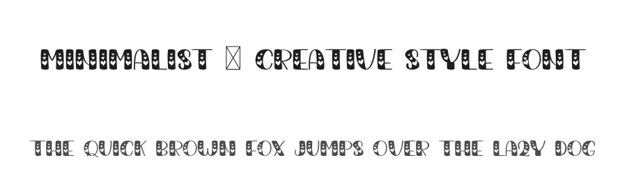 Minimalist – Creative Style Font by freshtypeink — Display Font