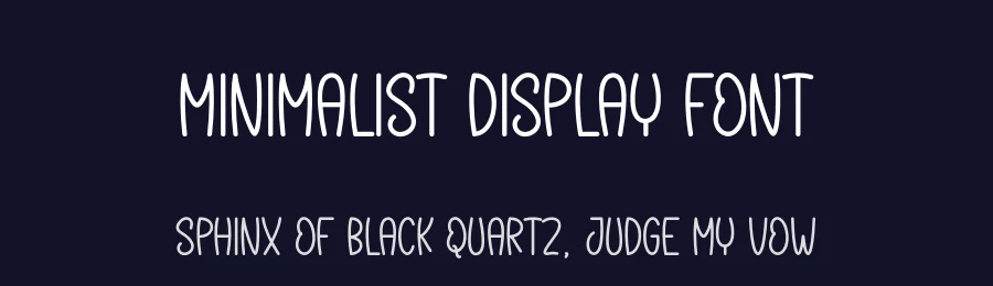 Minimalist Display Font by andikastudio — Display Font — thumbnail 2