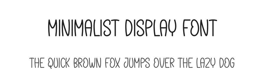 Minimalist Display Font by andikastudio — Display Font