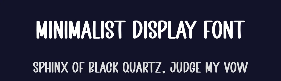 Minimalist Display Font by creativeletter — Display Font — thumbnail 2