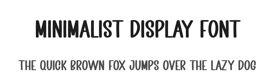 Minimalist Display Font by creativeletter — Display Font