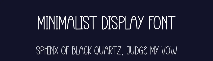 Minimalist Display Font by andikastudio — Display Font — thumbnail 2