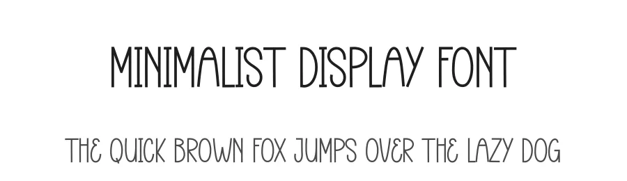 Minimalist Display Font by andikastudio — Display Font