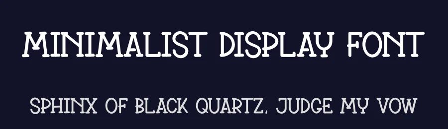 Minimalist Display Font by andikastudio — Display Font — thumbnail 2