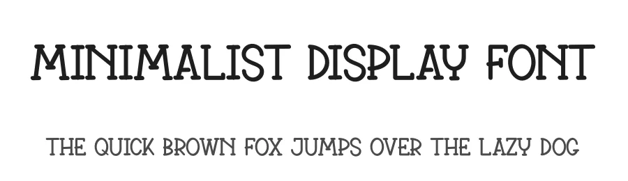 Minimalist Display Font by andikastudio — Display Font