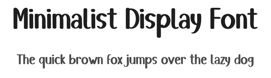 Minimalist Display Font by inermediaSTUDIO — Display Font