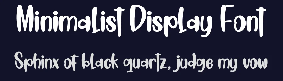 Minimalist Display Font by creativeletter — Display Font — thumbnail 2