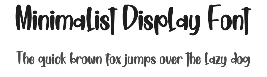 Minimalist Display Font by creativeletter — Display Font