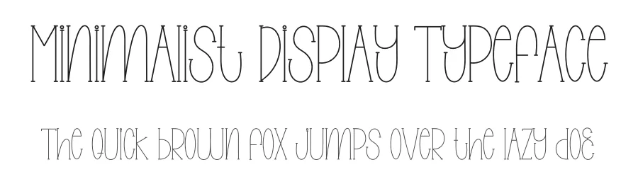 Minimalist Display Typeface by inermediaSTUDIO — Sans Serif Font