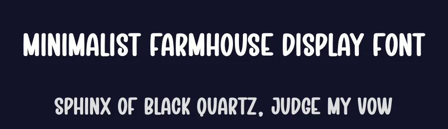 Minimalist Farmhouse Display Font by creativeletter — Display Font — thumbnail 2