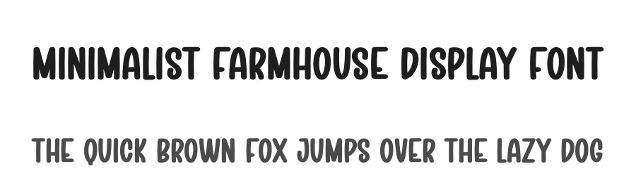 Minimalist Farmhouse Display Font by creativeletter — Display Font