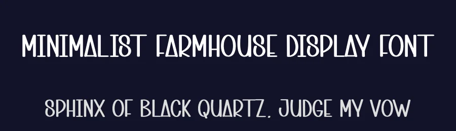 Minimalist Farmhouse Display Font by andikastudio — Display Font — thumbnail 2