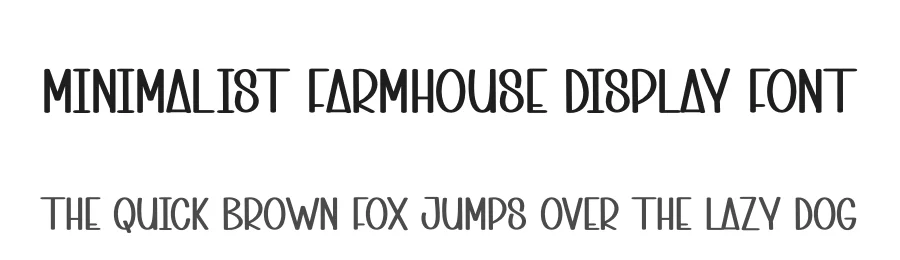 Minimalist Farmhouse Display Font by andikastudio — Display Font
